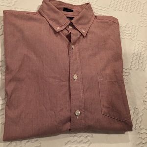Men’s J. Crew Red & White Stripe Button Up Shirt